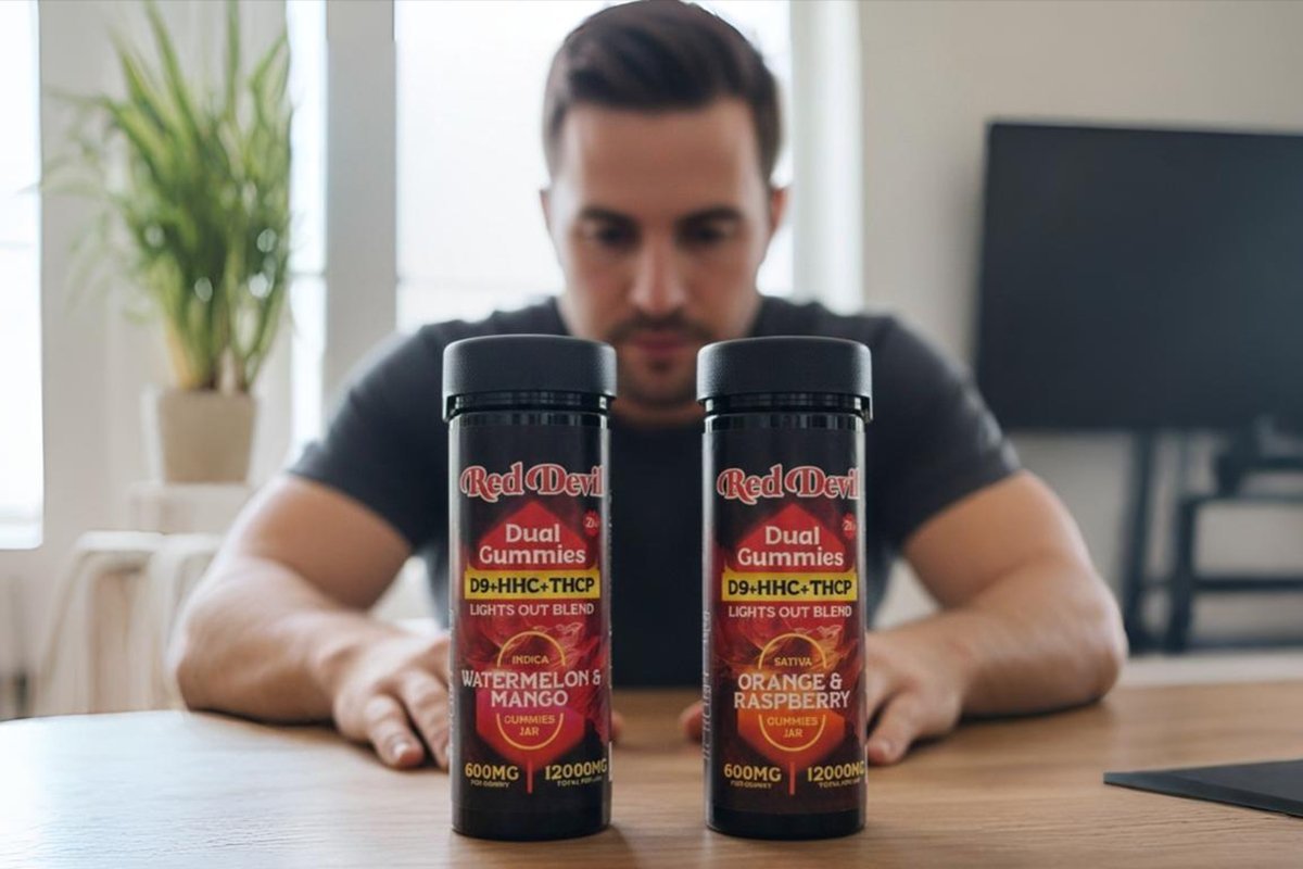 Red devil, gummies, vape guru
