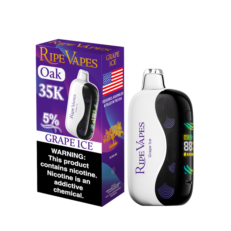 RIPE VAPES OAK 35K PUFF - GRAPE ICE